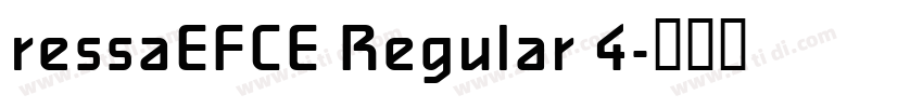 ressaEFCE Regular 4字体转换